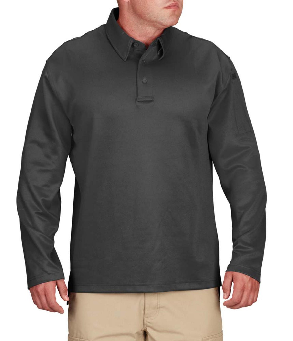 Propper Men's I.C.E. Performance Long Sleeve Polo - Charcoal