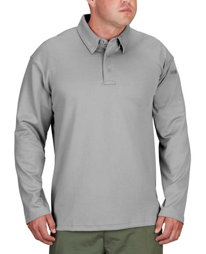 Propper Men's I.C.E. Performance Long Sleeve Polo - Grey