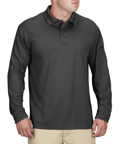 Propper Men's Uniform Long Sleeve Polo - Charcoal