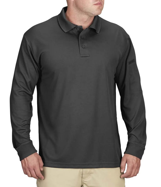 Propper Men's Uniform Long Sleeve Polo - Charcoal