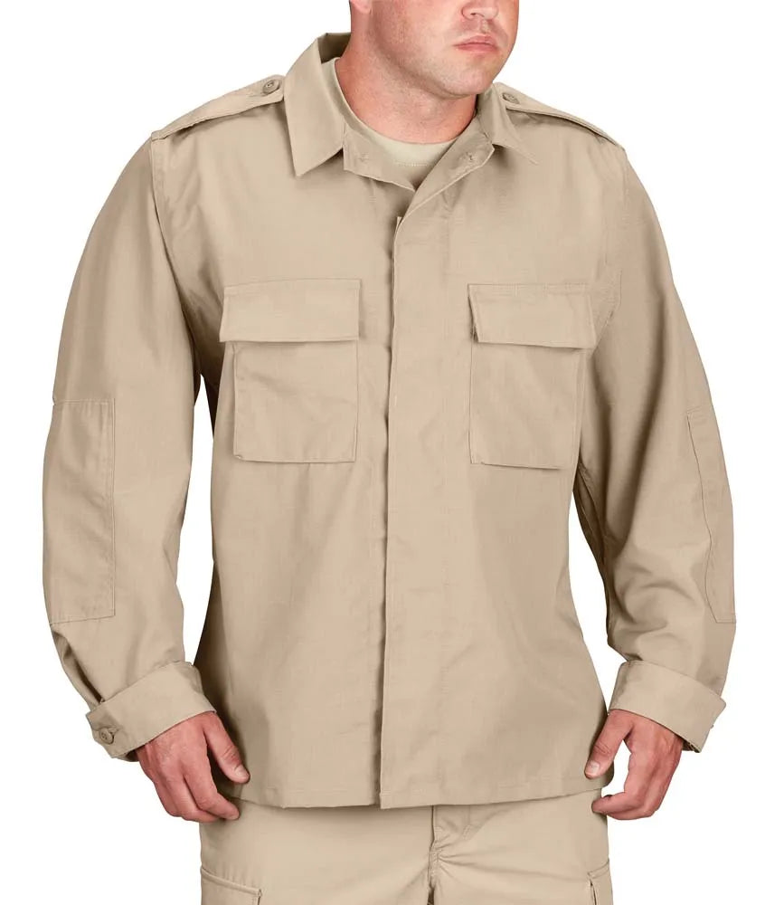Propper Men's BDU Long Sleeve Shirt - Khaki