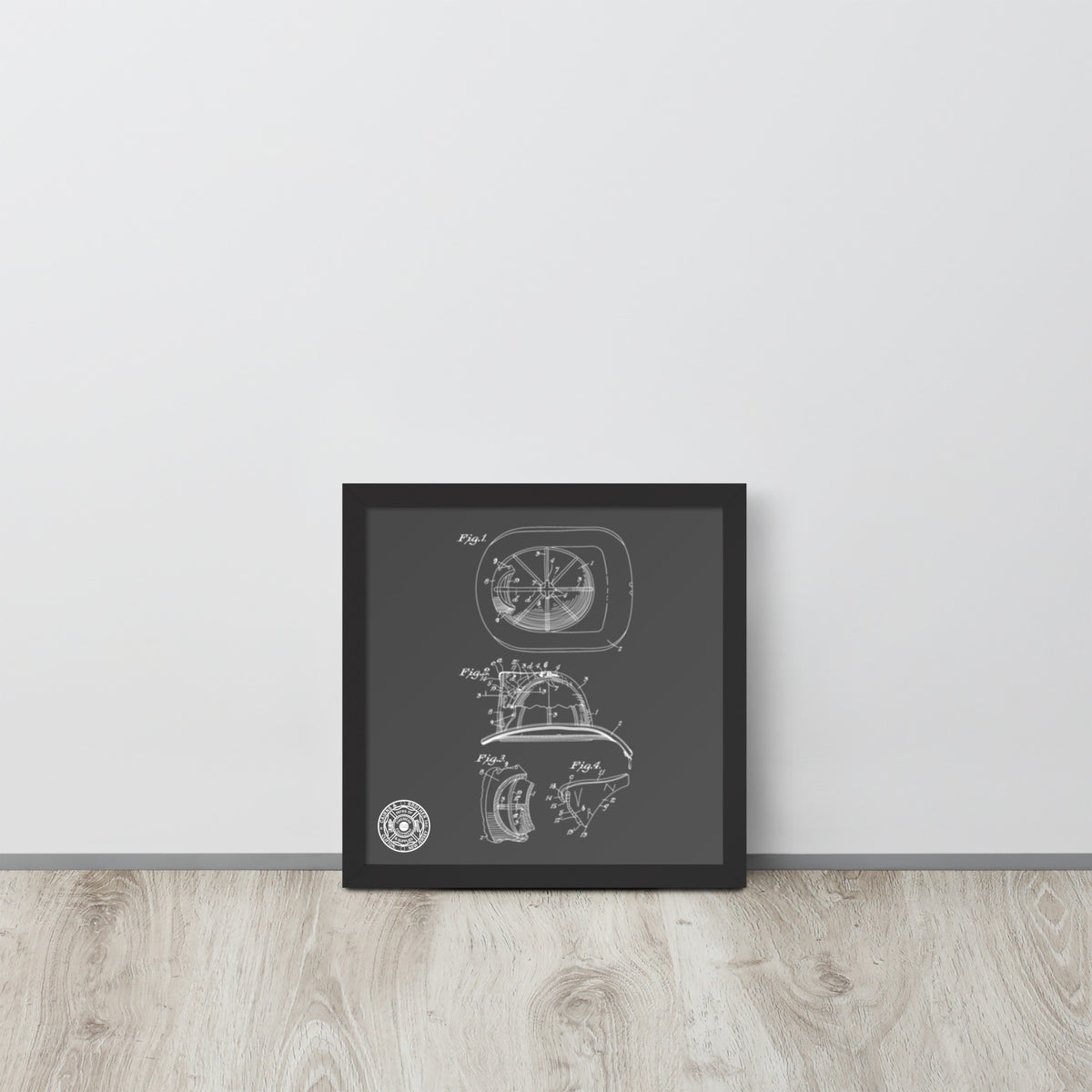 Cairns Fire Helmet Framed Poster