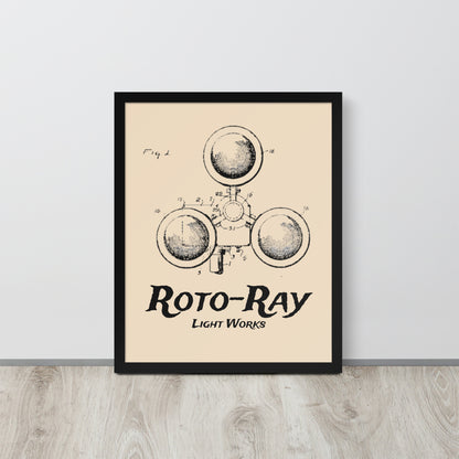 Roto Ray Framed Poster