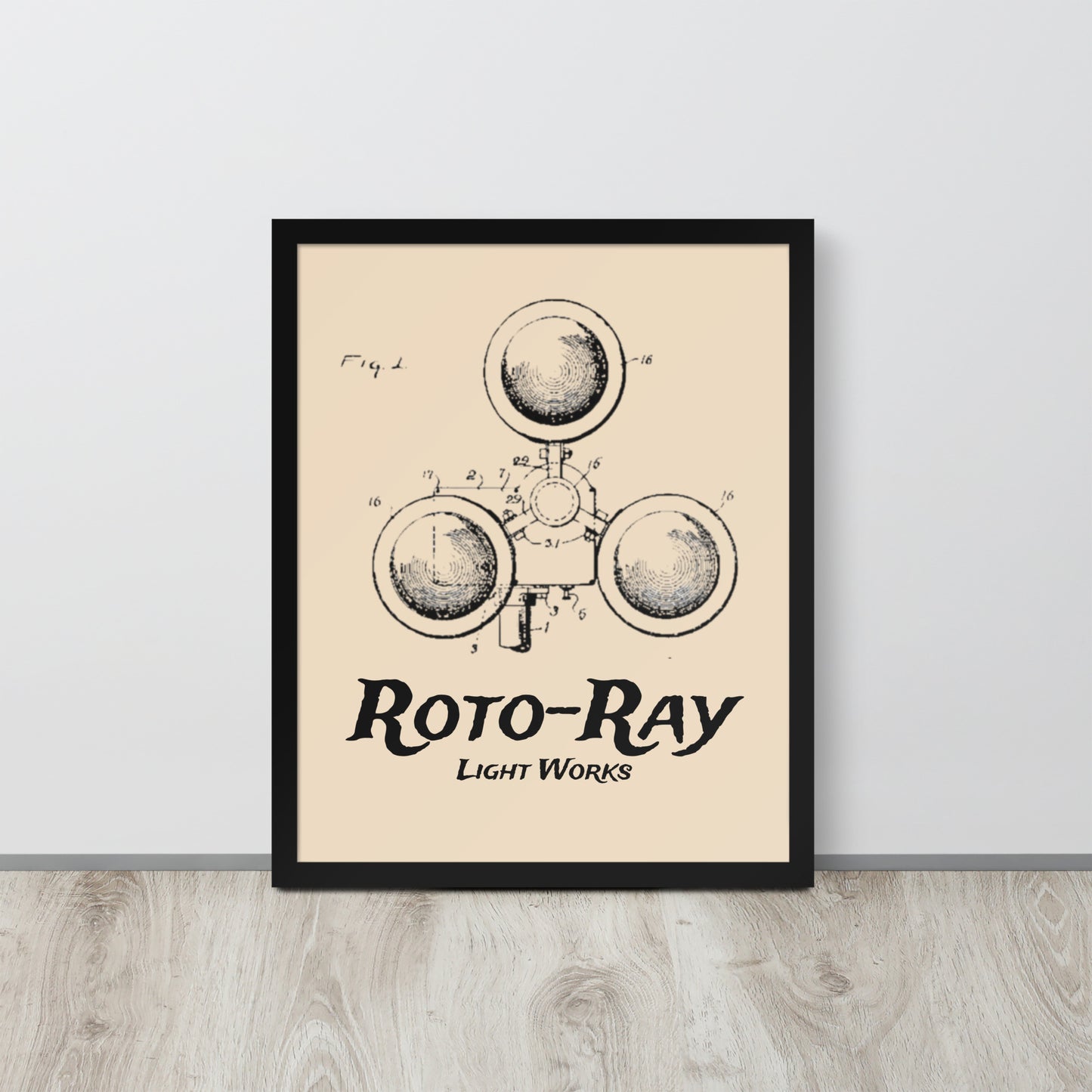 Roto Ray Framed Poster