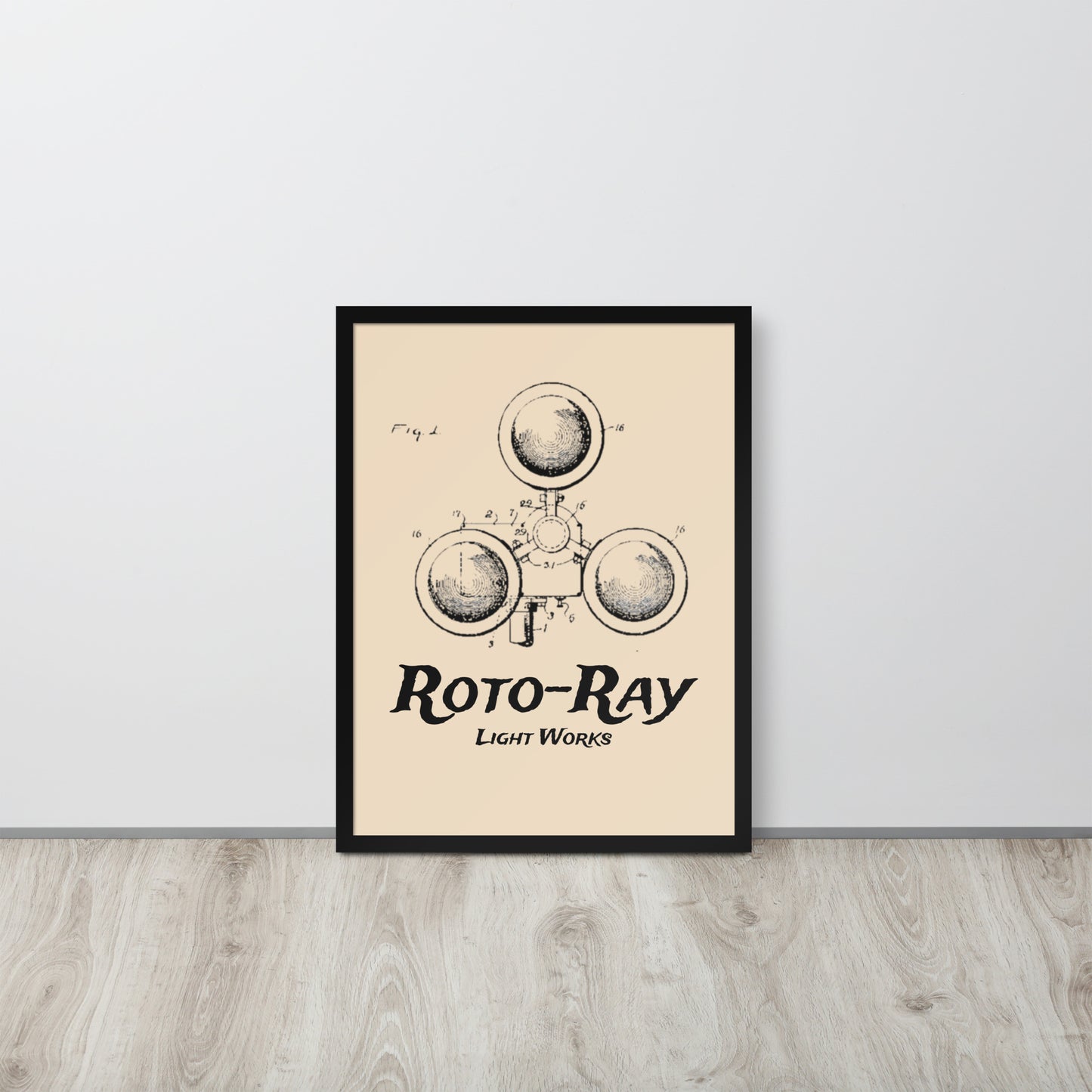 Roto Ray Framed Poster