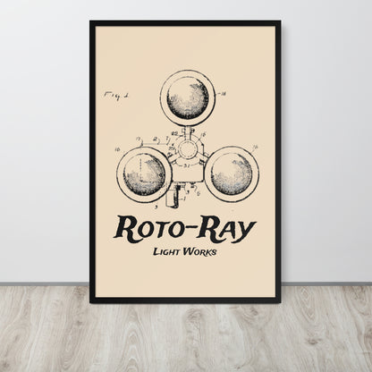 Roto Ray Framed Poster
