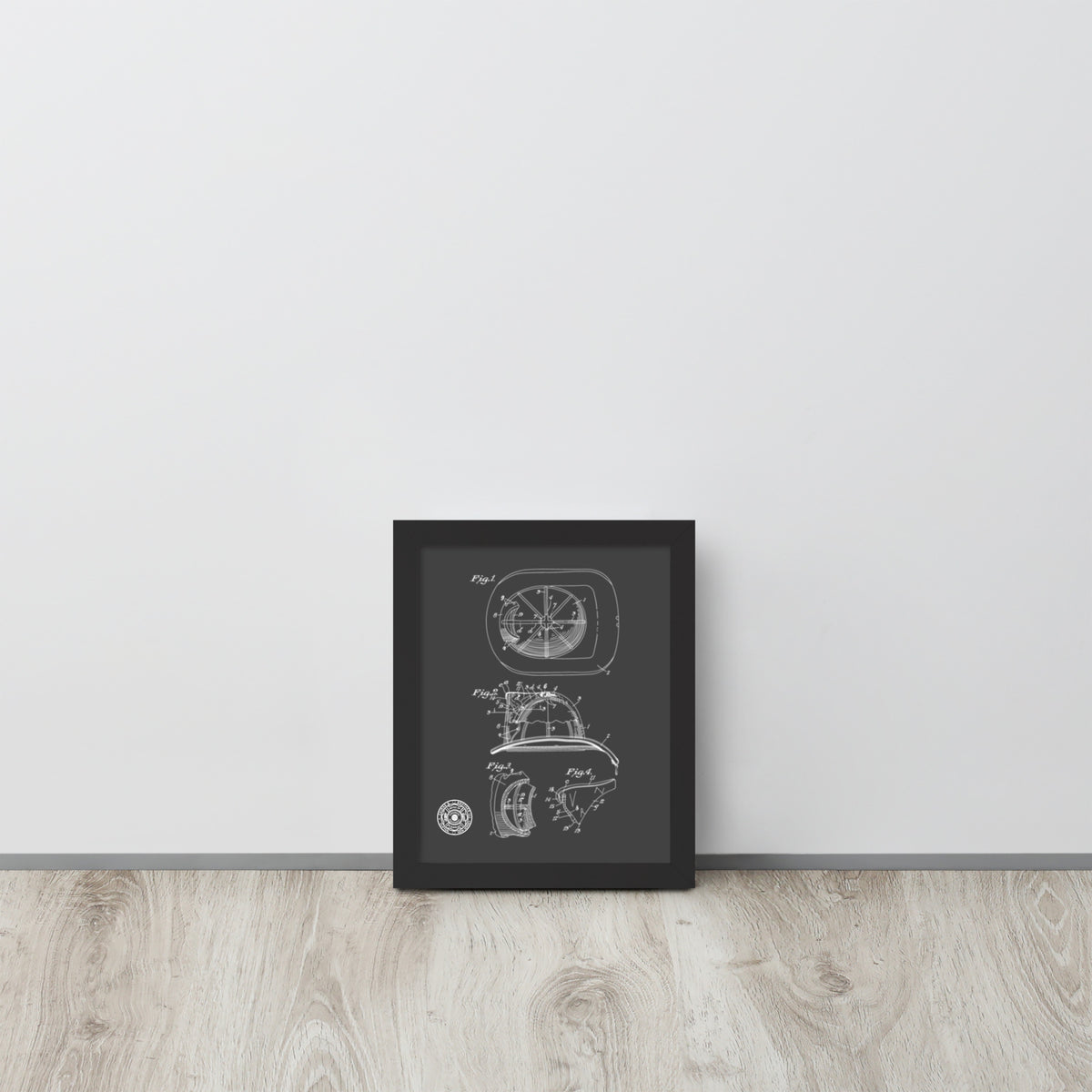 Cairns Fire Helmet Framed Poster
