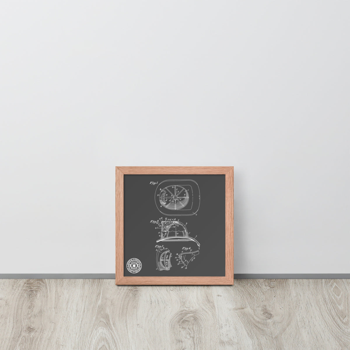 Cairns Fire Helmet Framed Poster