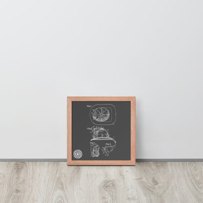 Cairns Fire Helmet Framed Poster