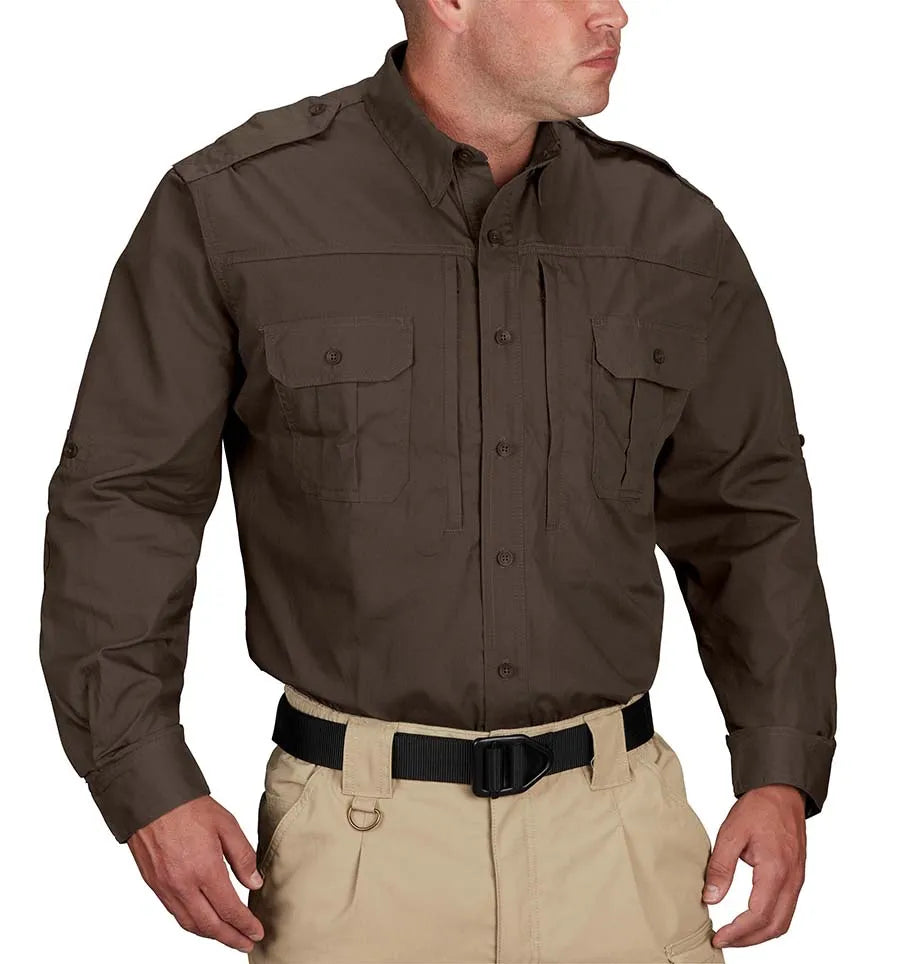 Propper Men's Tactical Long Sleeve Shirt - Sheriffs Brown
