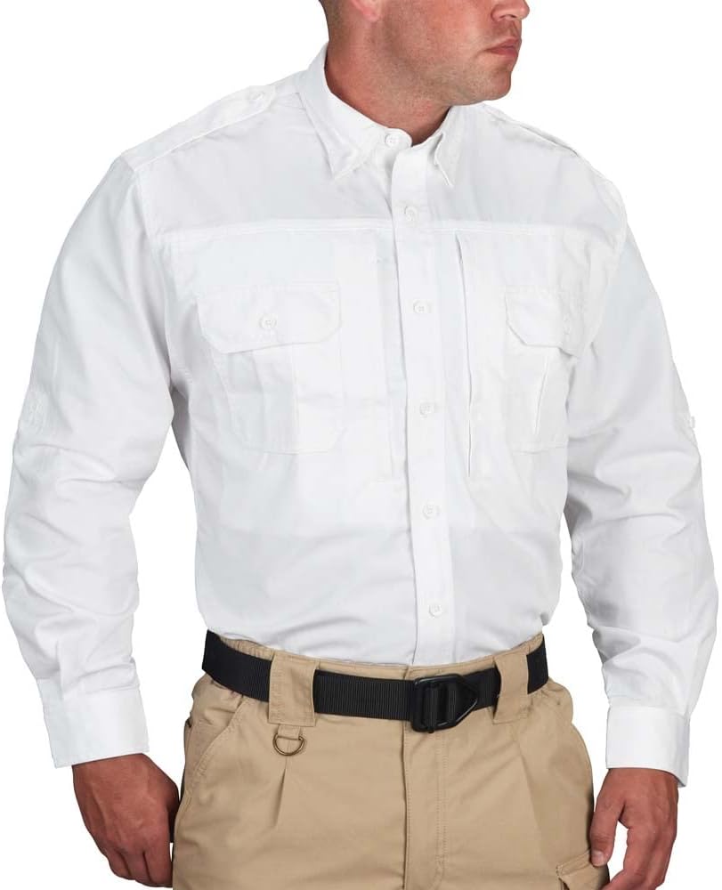 Propper Men's Tactical Long Sleeve Shirt - White