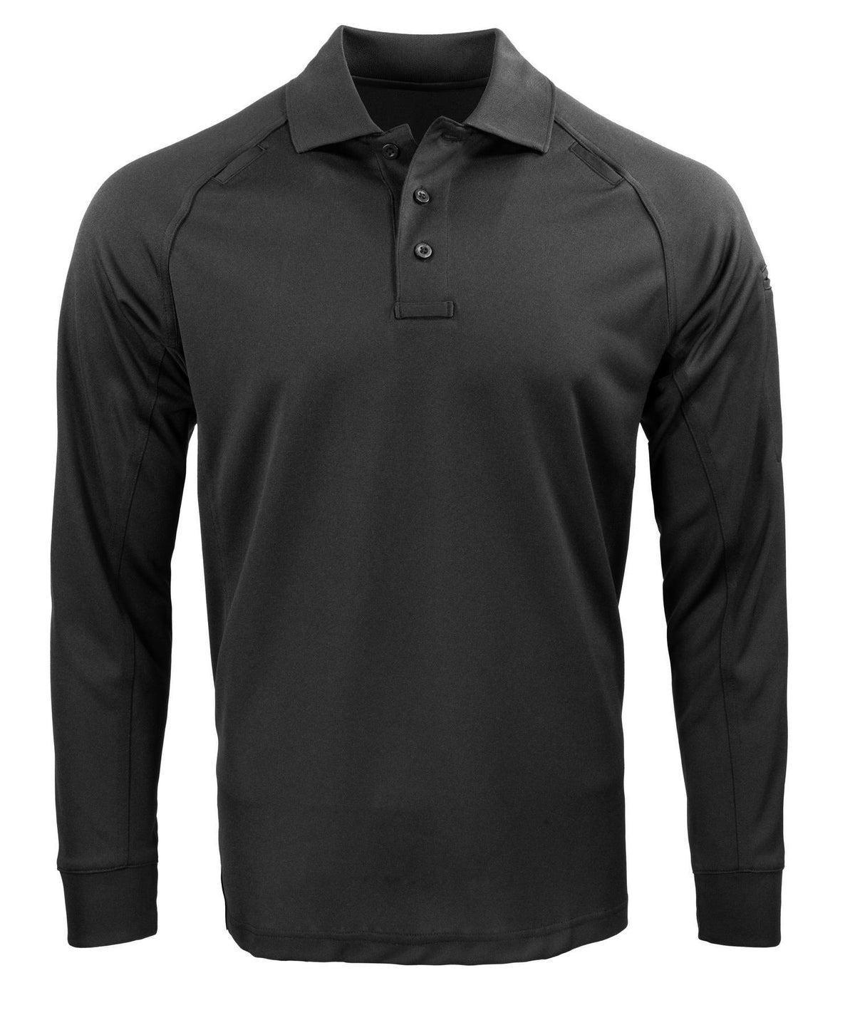 Propper Men's Raglan Long Sleeve Utility Polo - Black