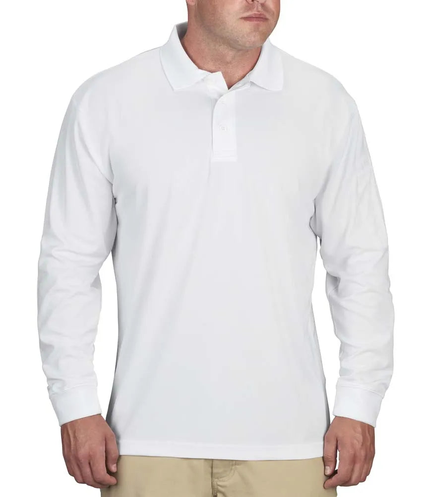 Propper Men's Uniform Long Sleeve Polo - White