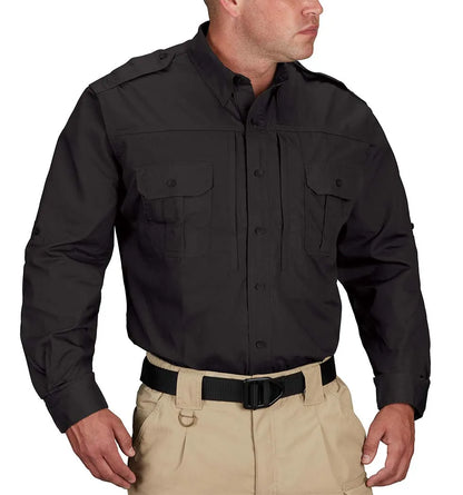 Propper Men's Tactical Long Sleeve Shirt - Black