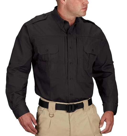 Propper Men's Tactical Shirt  Long Sleeve - Black