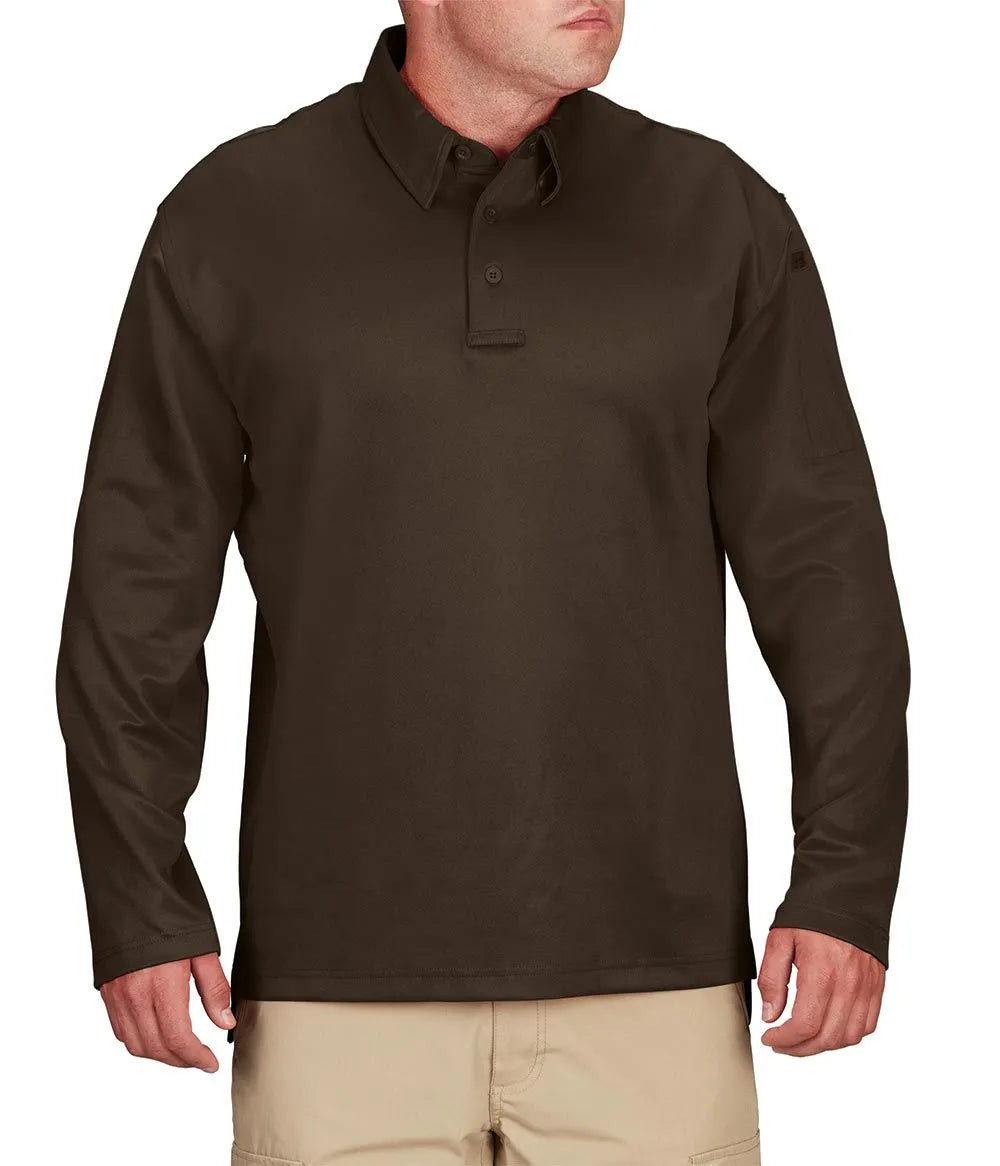 Propper Men's I.C.E. Performance Long Sleeve Polo - Brown