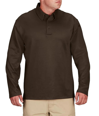 Propper Men's I.C.E. Performance Long Sleeve Polo - Brown