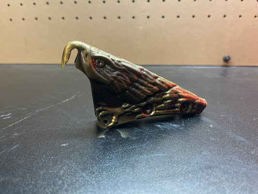 Cairns Brass 3D Carved Eagle 6” Front Holder with fasteners