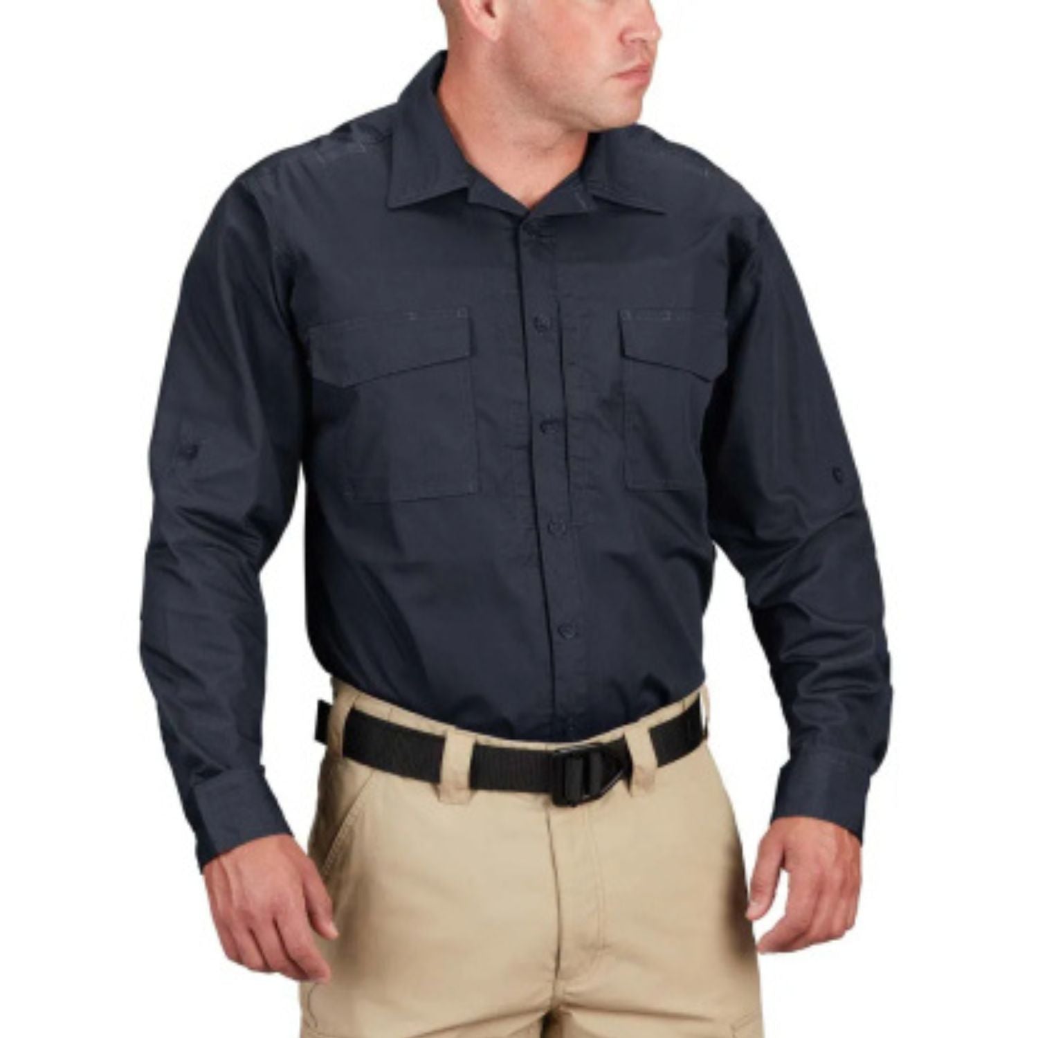 Propper Men's RevTac Stretch Tactical Long Sleeve Shirt - LAPD Navy