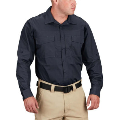 Propper Men's RevTac Stretch Tactical Long Sleeve Shirt - LAPD Navy