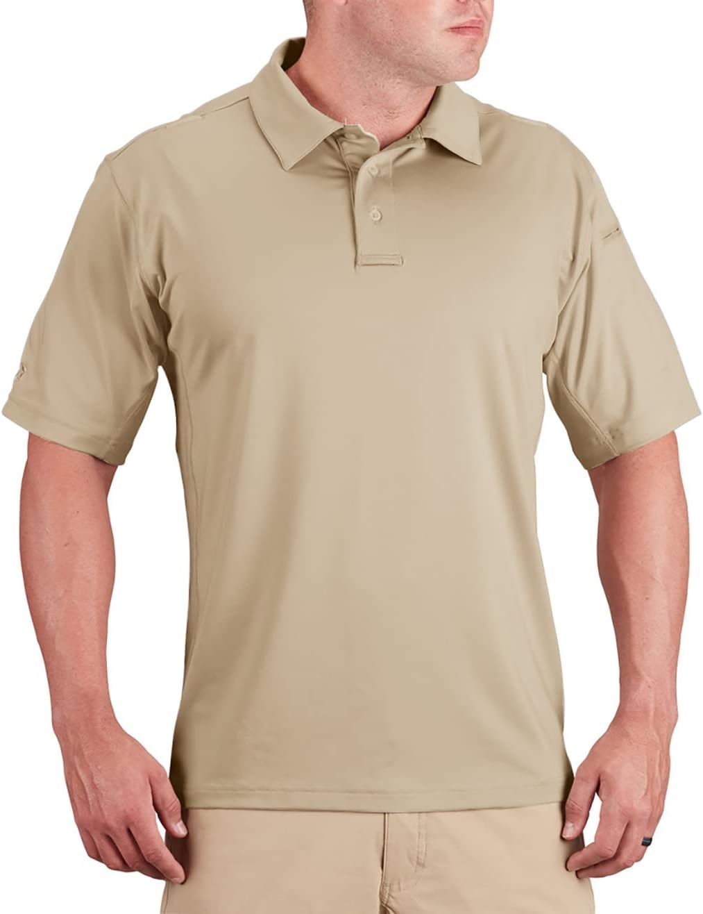 Propper Men's EdgeTec Short Sleeve Polo - Silver Tan