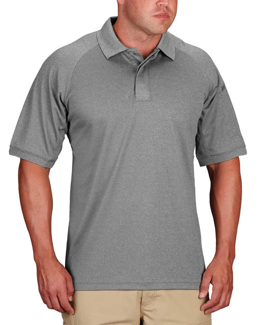 Propper Men's Snag-Free Short Sleeve Polo - Heather Grey