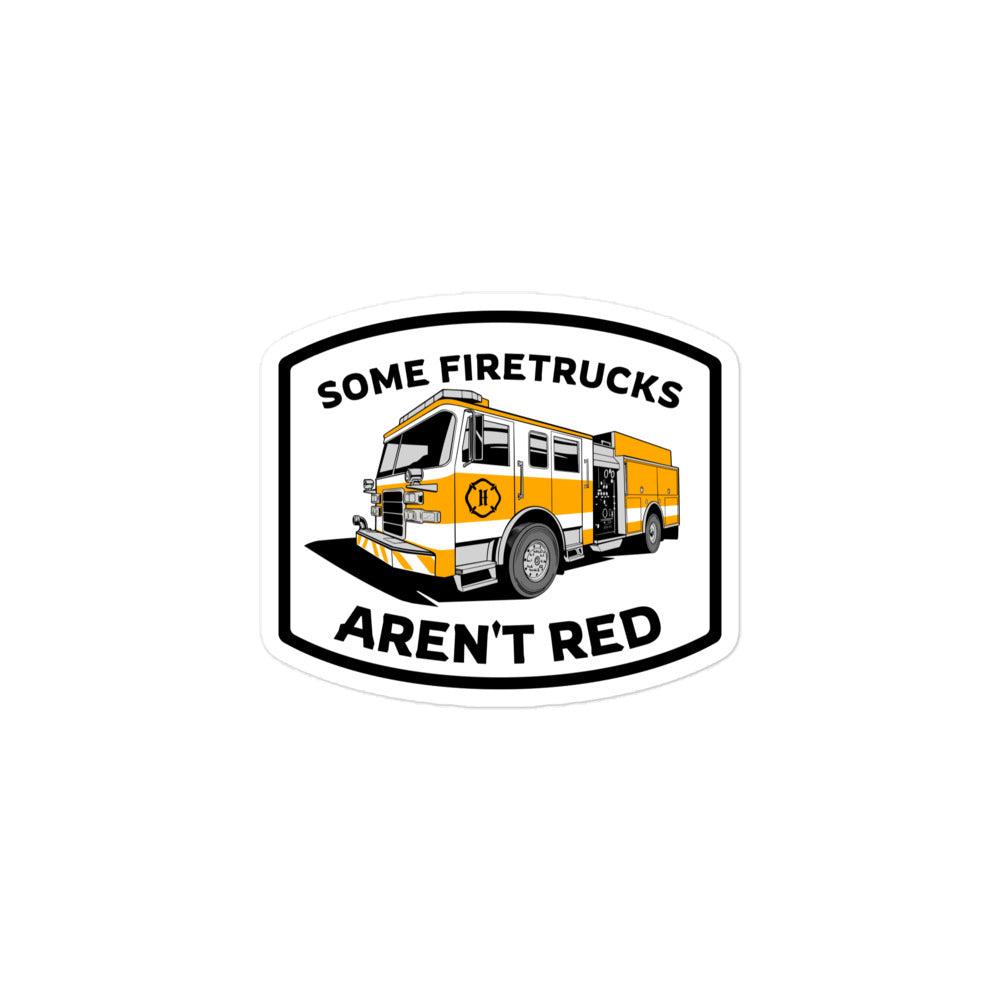 Some Firetrucks Aren't Red stickers