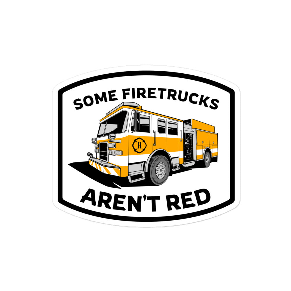 Some Firetrucks Aren't Red stickers