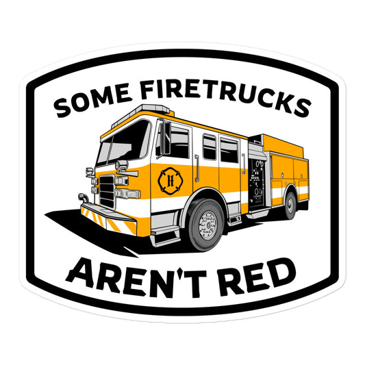 Some Firetrucks Aren't Red stickers