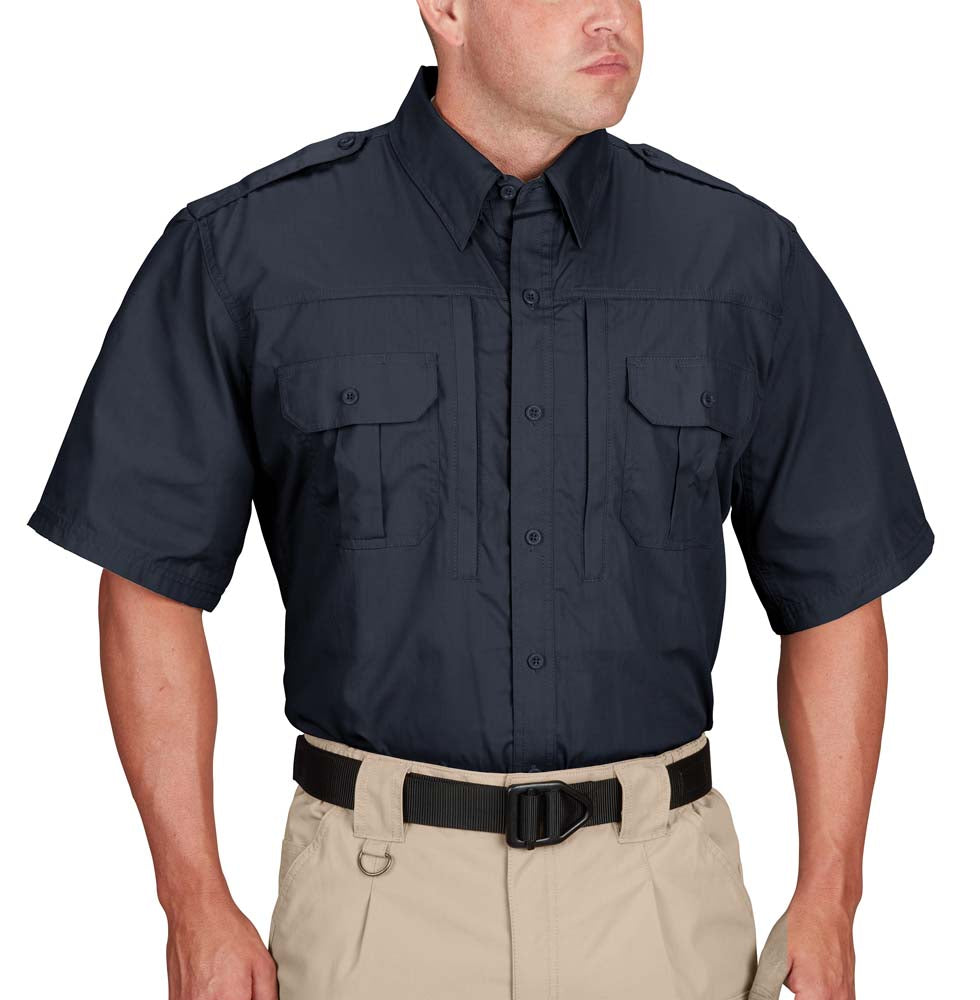 PROPPER Men's Tactical Shirt - Short Sleeve -F5311504503XL - LAPD Navy