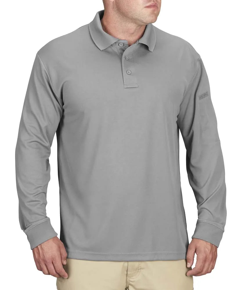 Propper Men's Uniform Long Sleeve Polo - Grey