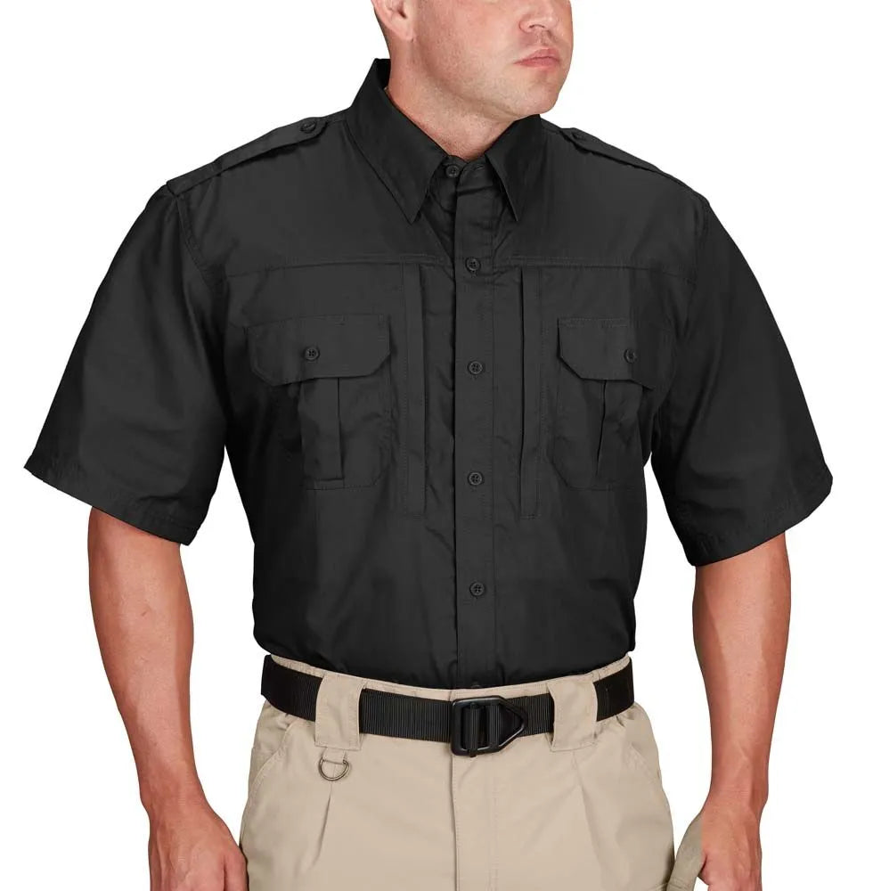 PROPPER Men's Tactical Shirt - Short Sleeve -F531150001XXLL - Black