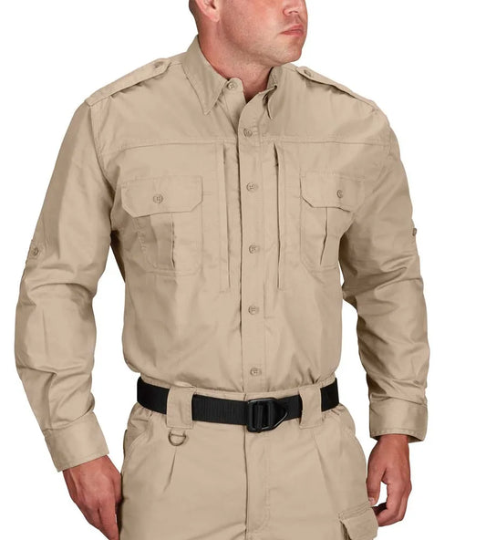 Propper Men's Tactical Shirt  Long Sleeve - Khaki
