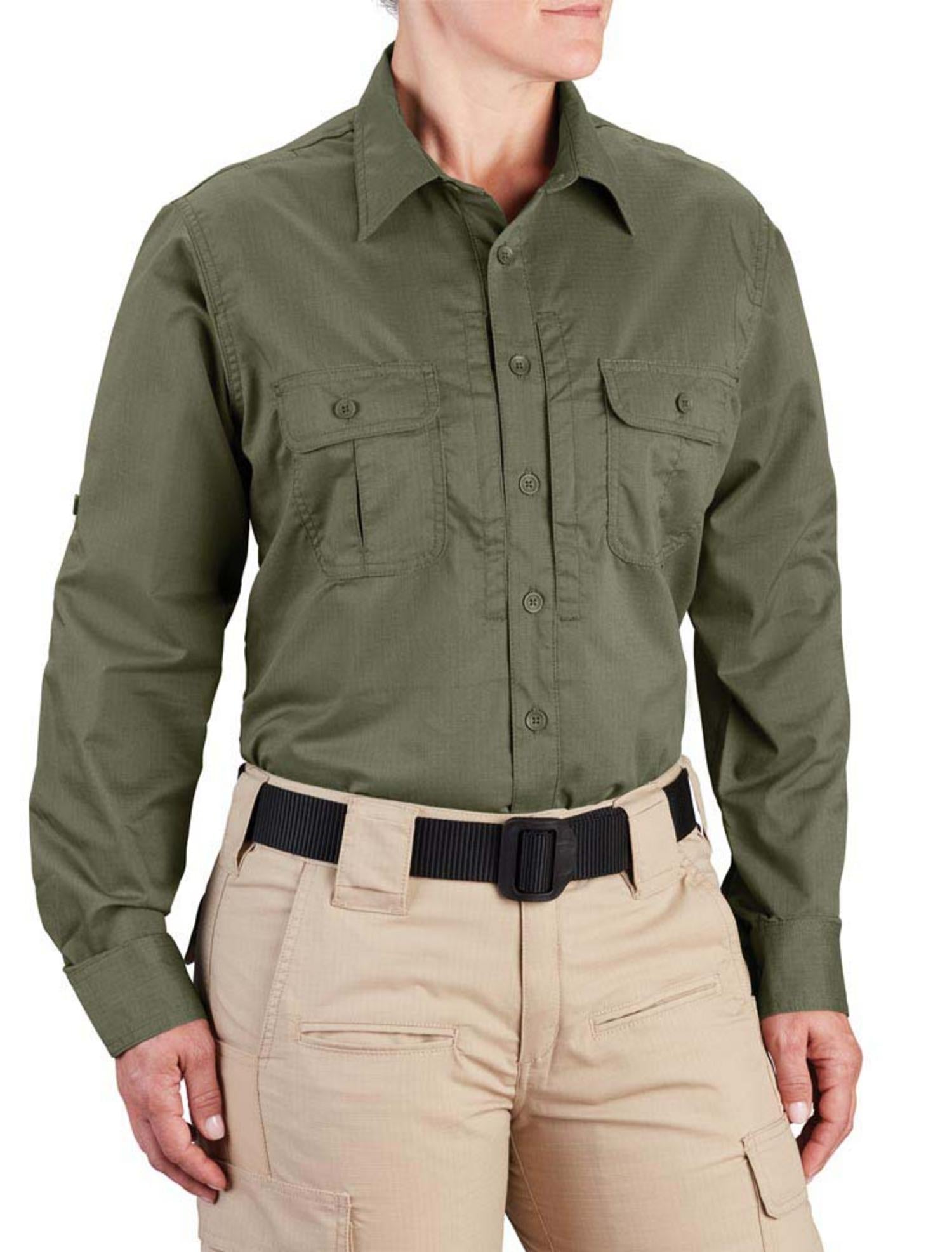 Propper Women's Kinetic Long Sleeve Shirt - Olive