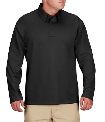 Propper Men's I.C.E. Performance Long Sleeve Polo - Black