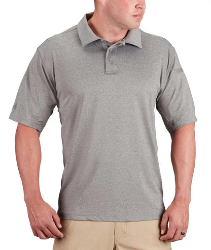 Propper Men's EdgeTec Short Sleeve Polo - Heather Grey