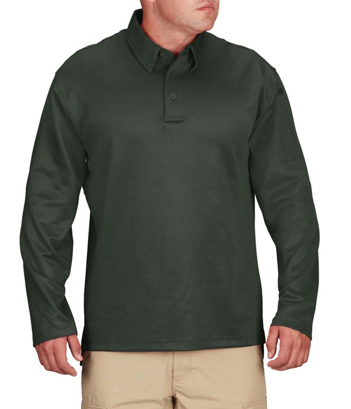 Propper Men's I.C.E. Performance Long Sleeve Polo - Dark Green