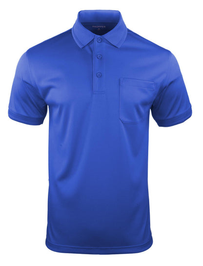 Propper Men's Midweight Short Sleeve Pocket Polo - Cobalt Blue