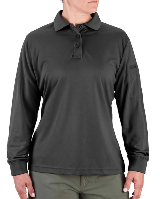 Propper Women's Uniform Long Sleeve Polo - Charcoal