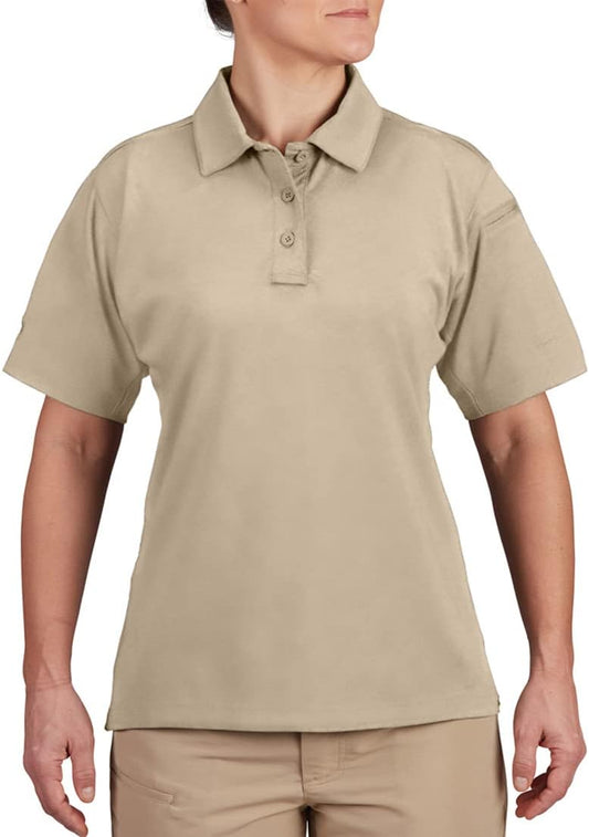 Propper Women's EdgeTec Short Sleeve Polo - Silver Tan