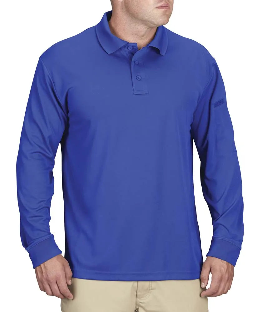 Propper Men's Uniform Long Sleeve Polo - Cobalt Blue