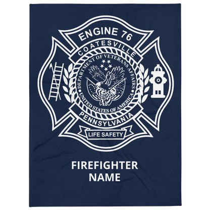 Custom Firefighter Blanket