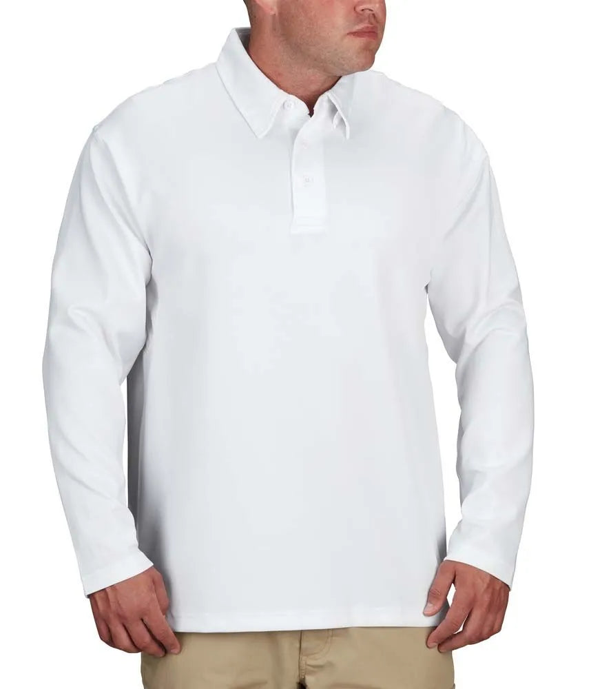 Propper Men's I.C.E. Performance Long Sleeve Polo - White