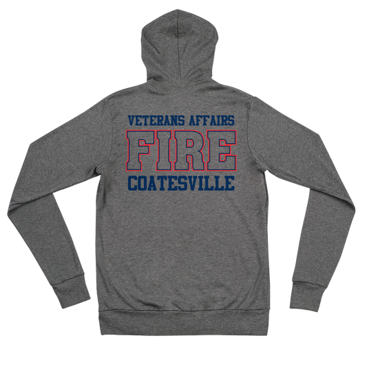 Coatesville VAFD Grey Zip Hoodie