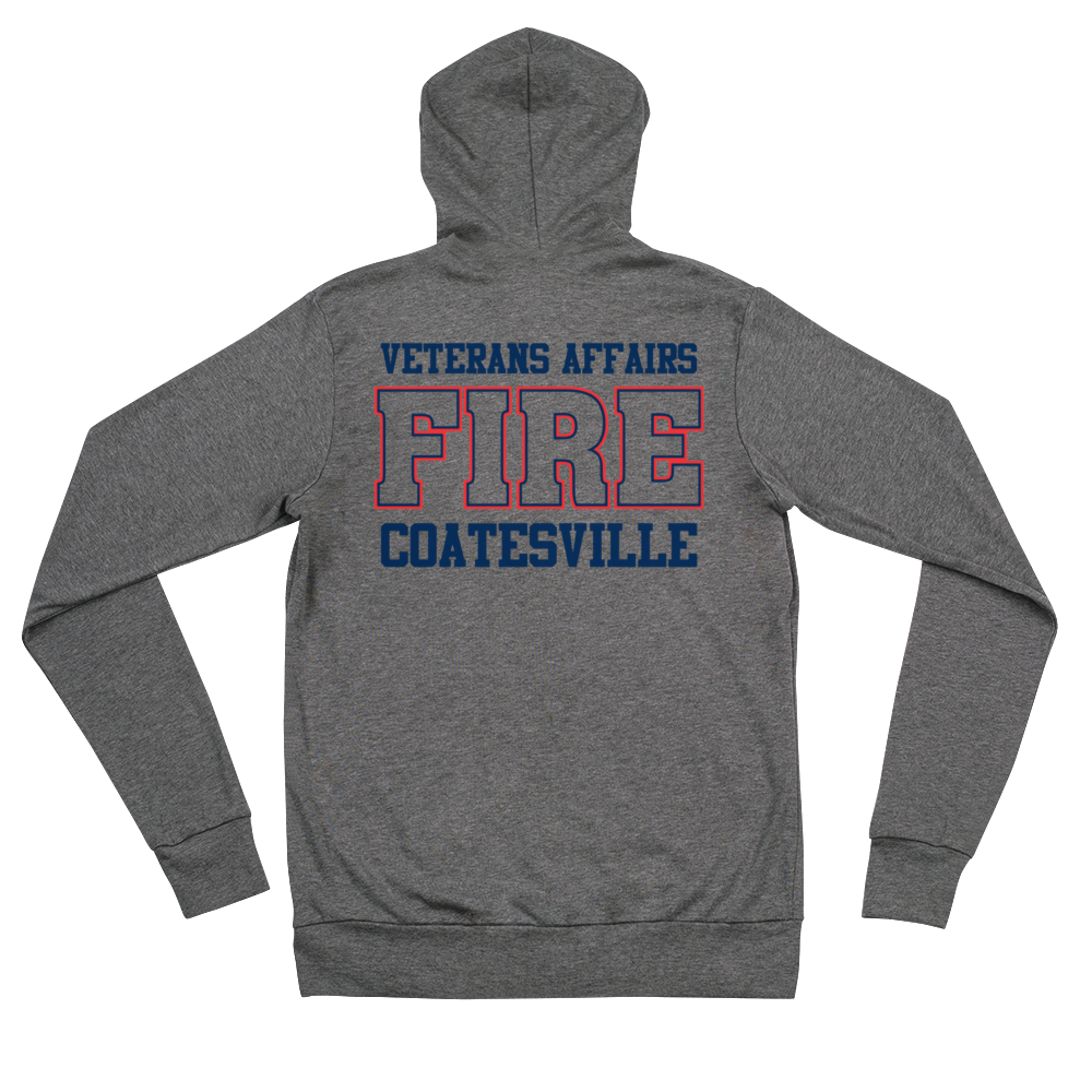 Coatesville VAFD Grey Zip Hoodie