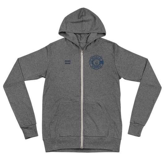 Coatesville VAFD Grey Zip Hoodie