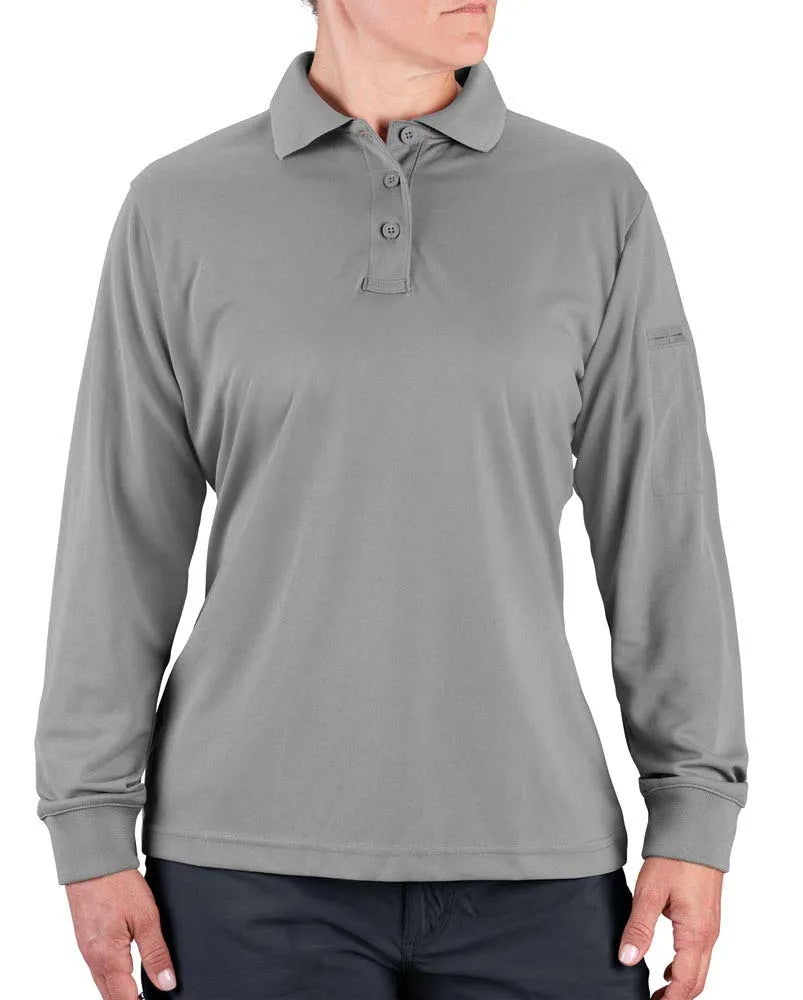 Propper Women's Uniform Long Sleeve Polo - Grey