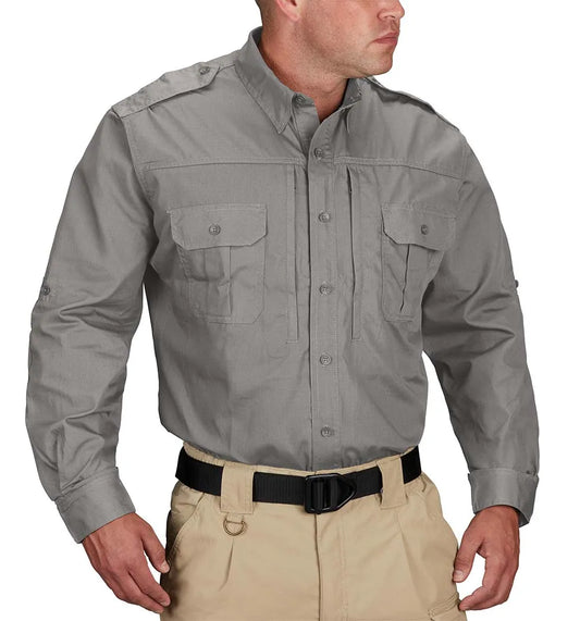 Propper Men's Tactical Long Sleeve Shirt - Grey