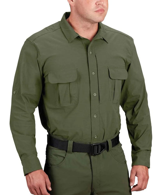 Propper Men's Summerweight Tactical Long Sleeve Shirt - Olive