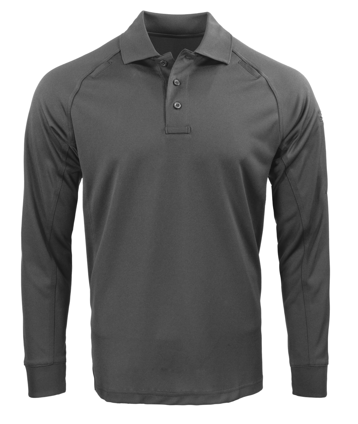 Propper Men's Raglan Long Sleeve Utility Polo - Charcoal